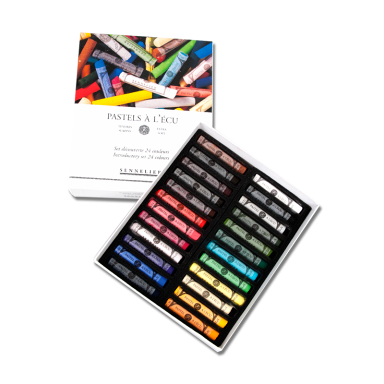 Boîte 24 Pastels Loew Cornell 24 Pastels à L'huile Loew Cornell – Coffret De 24 Couleurs Assorties (réf. 924) – Neuf Sous Blister Matériel Artistique Pastels
