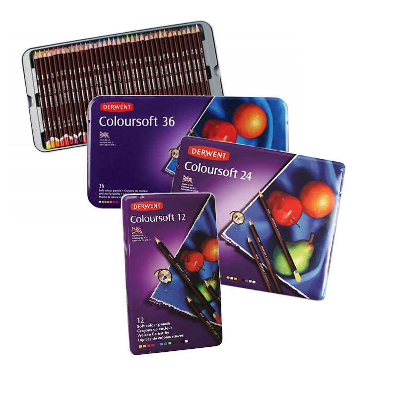 DERWENT Boîte de crayons de couleur Coloursoft Atelier Phuong