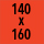 140×160 / Orange (double rabas)