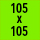105×105 / Vert clair (à velcro)