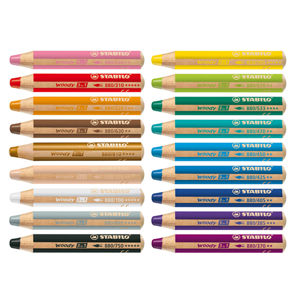STABILO - Crayon de couleur Woody 3en1 - Atelier Phuong