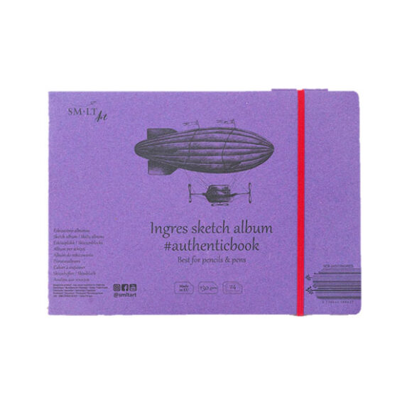 SMLT Authentic Baby tekenboekjes 9x9cm 6 stuks in box - SM LT - teken- en schildermaterialen