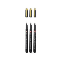 SAKURA - Set de 3 Pigma Black & Gold