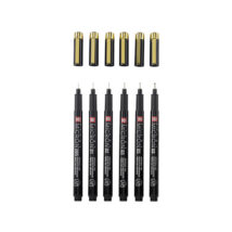 SAKURA - Set de 6 Pigma Black & Gold