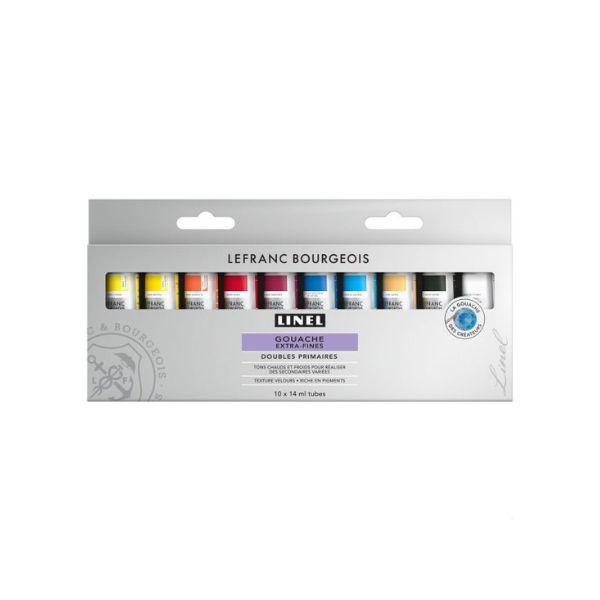 LEFRANC BOURGEOIS – Set de 10 Gouache extra-fine Linel 14ml