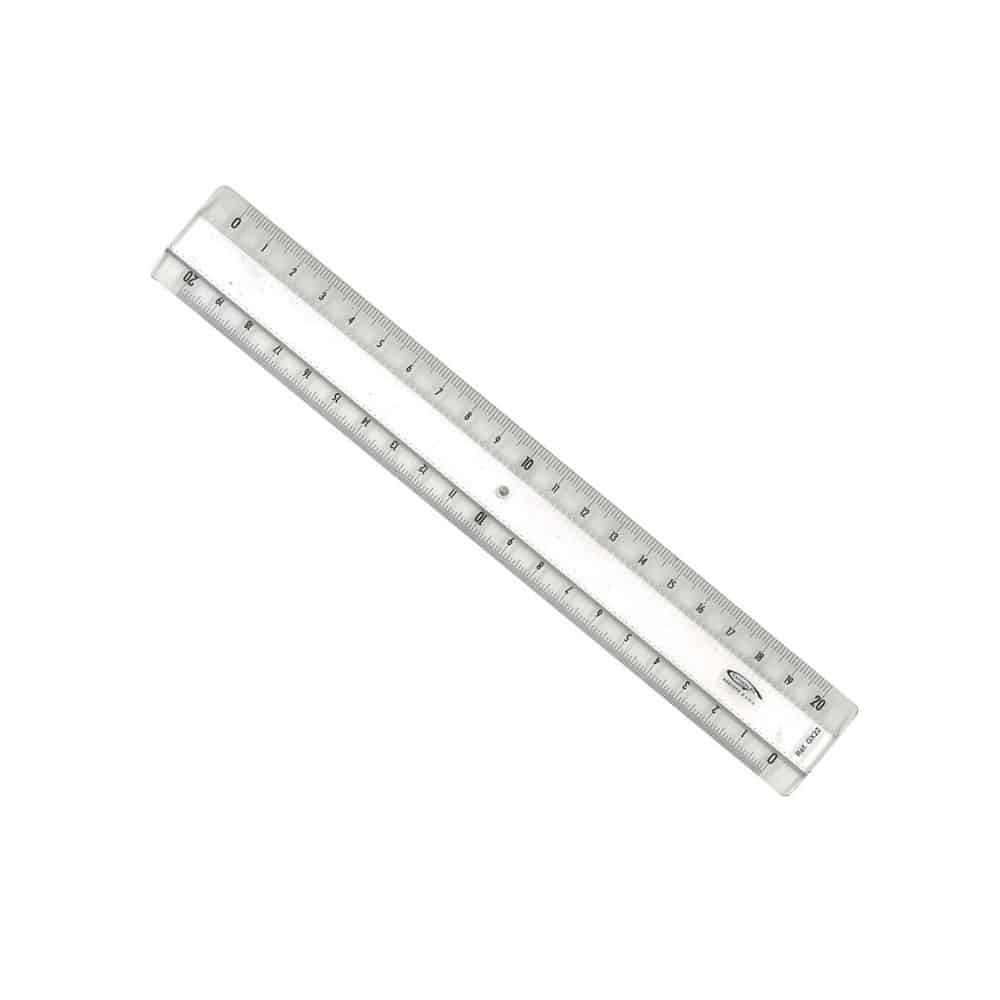 Règle 20 Cm MINERVA Transparente - Biseau, Graduation Gravée, Fabrication Française, Pour Dessin Et Technique