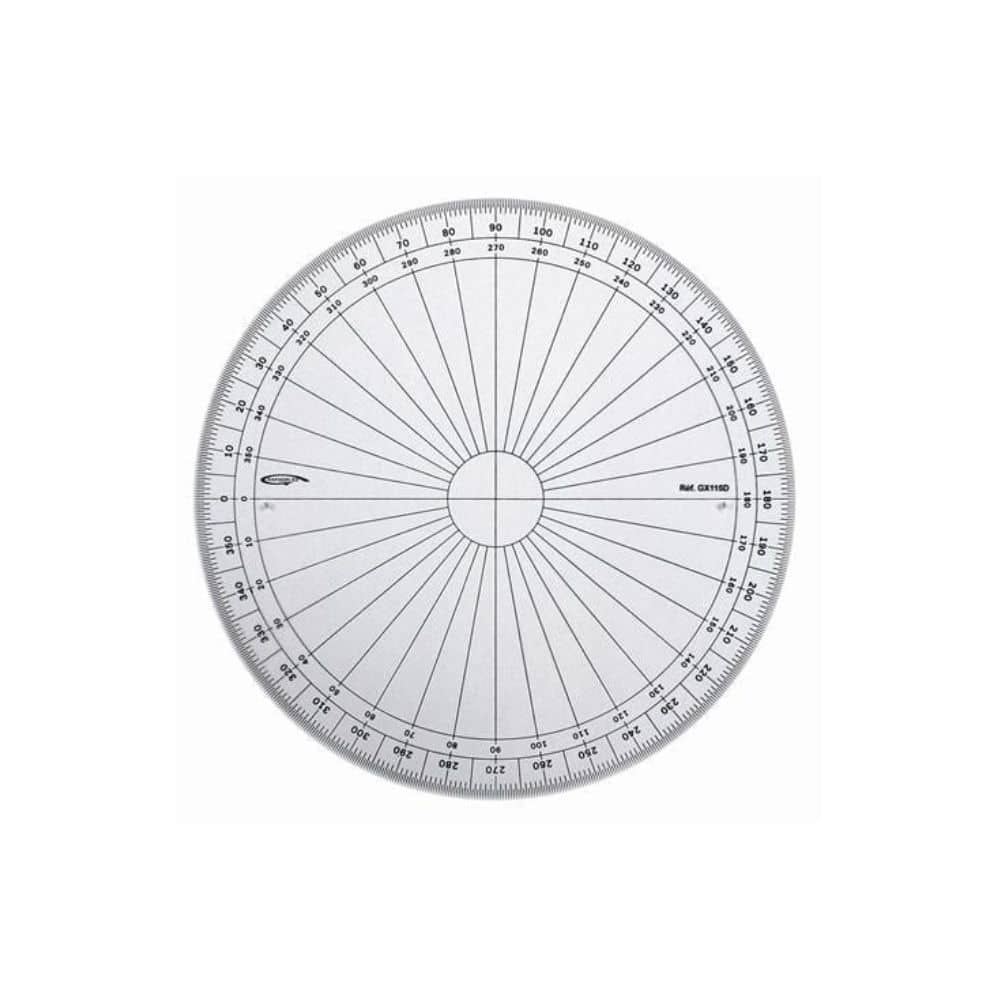 GRAPHOPLEX - Rapporteur 360° Ø 15 cm