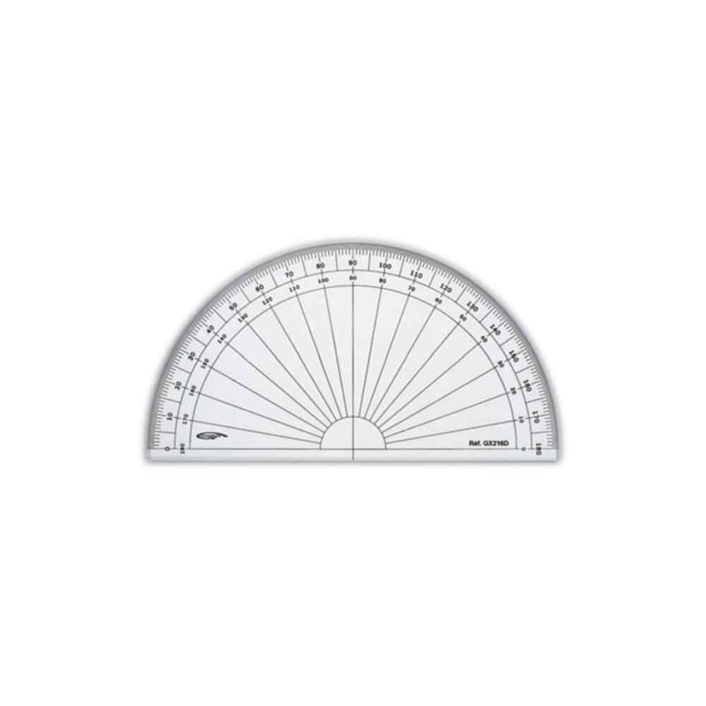 GRAPHOPLEX – Rapporteur 180° Ø 16 cm
