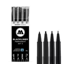 MOLOTOW - Set de 4 Blackliner N°3