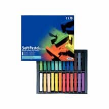 MUNGYO - Boîte de 24 pastels secs carrés