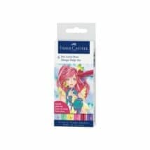 FABER CASTELL - Set de 6 feutres Pitt Artist Pen Manga Shojo