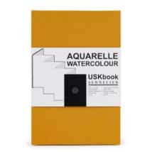SENNELIER - Carnet aquarelle accordéon Uskbook 16x24 cm grain torchon 300g