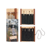 Sennelier - Pincelier 6 mini pinceaux Bambou Claude Monet