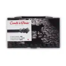 CONTE A PARIS - Set de 12 carrés esquisse Noir B