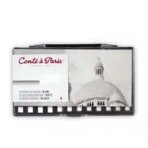 CONTE A PARIS - Set de 12 carrés esquisse Blanc 2B