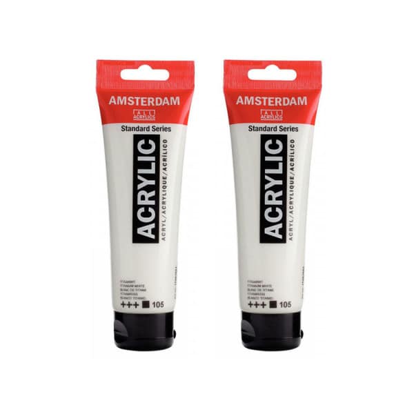 Amsterdam Acrylique standard - set duopack blanc 2 x 120ml