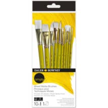 Simply - set de 10 pinceaux pour techniques mixtes