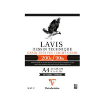 CLAIREFONTAINE – Bloc Lavis Dessin Technique 200 g/m² A4