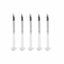 TRANSOTYPE - Pack de 5 lames de rechange pour couteau à bouton-pression aluminium 45°