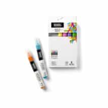 LIQUITEX - Set Vibrants 6 marqueurs pointe biseauté 2-4mm