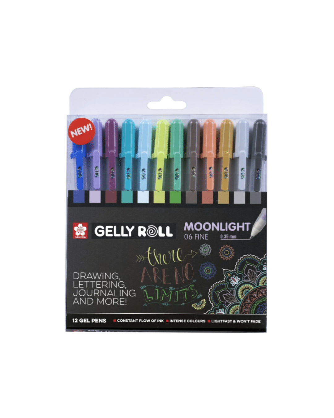 SAKURA - Set de 12 Gelly Roll Moonlight 0,35mm