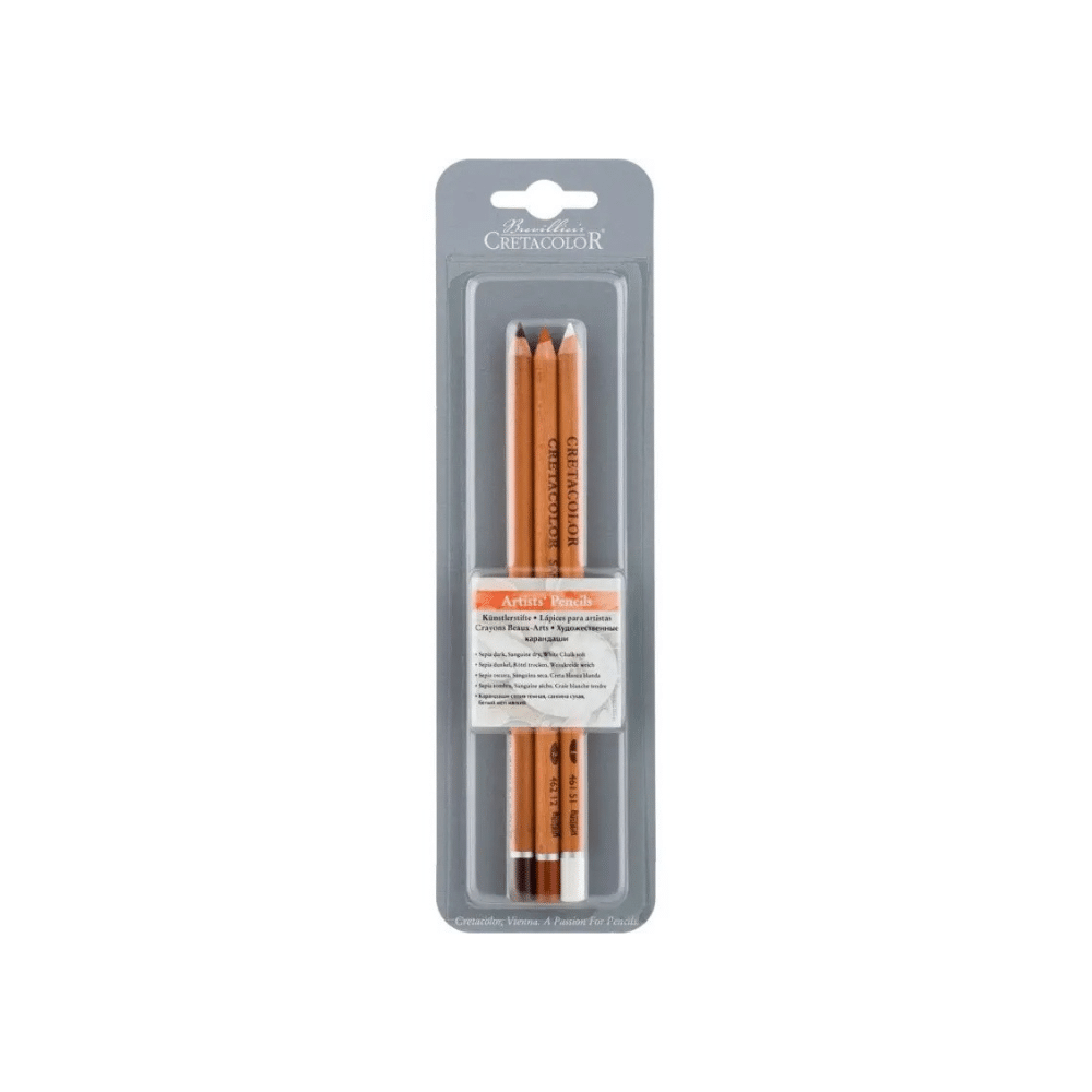 CRETACOLOR - Set de 3 crayons Artistes