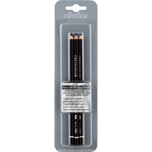 CRETACOLOR - Set de 3 crayons noir
